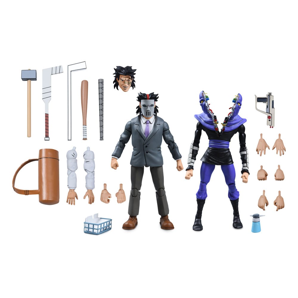 MADE TO ORDER Teenage Mutant Ninja Turtles (Cartoon) Action Figure 2 Pack Business Suit Casey Jones & Split Foot Soldier 18 cm *SPECIAL PRICE*
