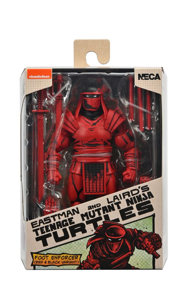 🧪 LAB | SU ORDINAZIONE Teenage Mutant Ninja Turtles (Mirage Comics) Action Figure Red and Black Foot Enforcer 18 cm