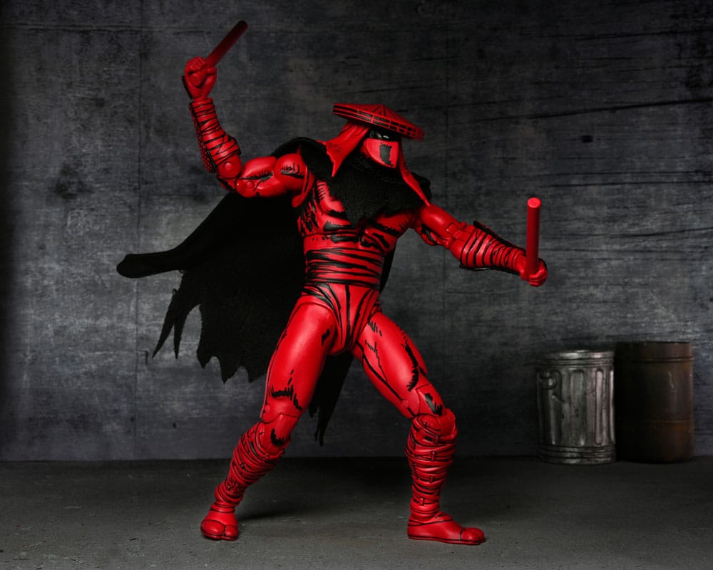 🧪 LAB | SU ORDINAZIONE Teenage Mutant Ninja Turtles (Mirage Comics) Action Figure Red and Black Foot Assassin 18 cm