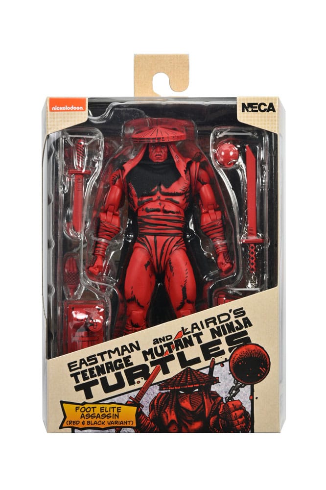 🧪 LAB | SU ORDINAZIONE Teenage Mutant Ninja Turtles (Mirage Comics) Action Figure Red and Black Foot Assassin 18 cm