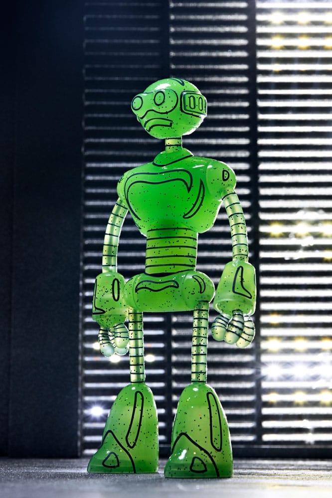 🧪 LAB | SU ORDINAZIONE Teenage Mutant Ninja Turtles (Mirage Comics) Action Figure Transmat Fugitoid GID 18 cm