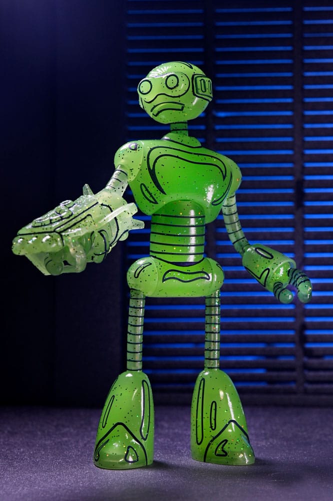 🧪 LAB | SU ORDINAZIONE Teenage Mutant Ninja Turtles (Mirage Comics) Action Figure Transmat Fugitoid GID 18 cm