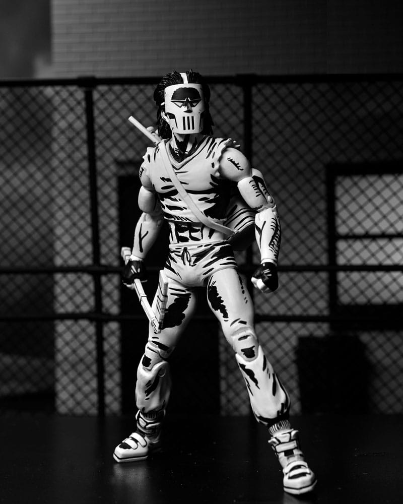 🧪 LAB | SU ORDINAZIONE Teenage Mutant Ninja Turtles Action Figure Casey Jones Black & White 18 cm