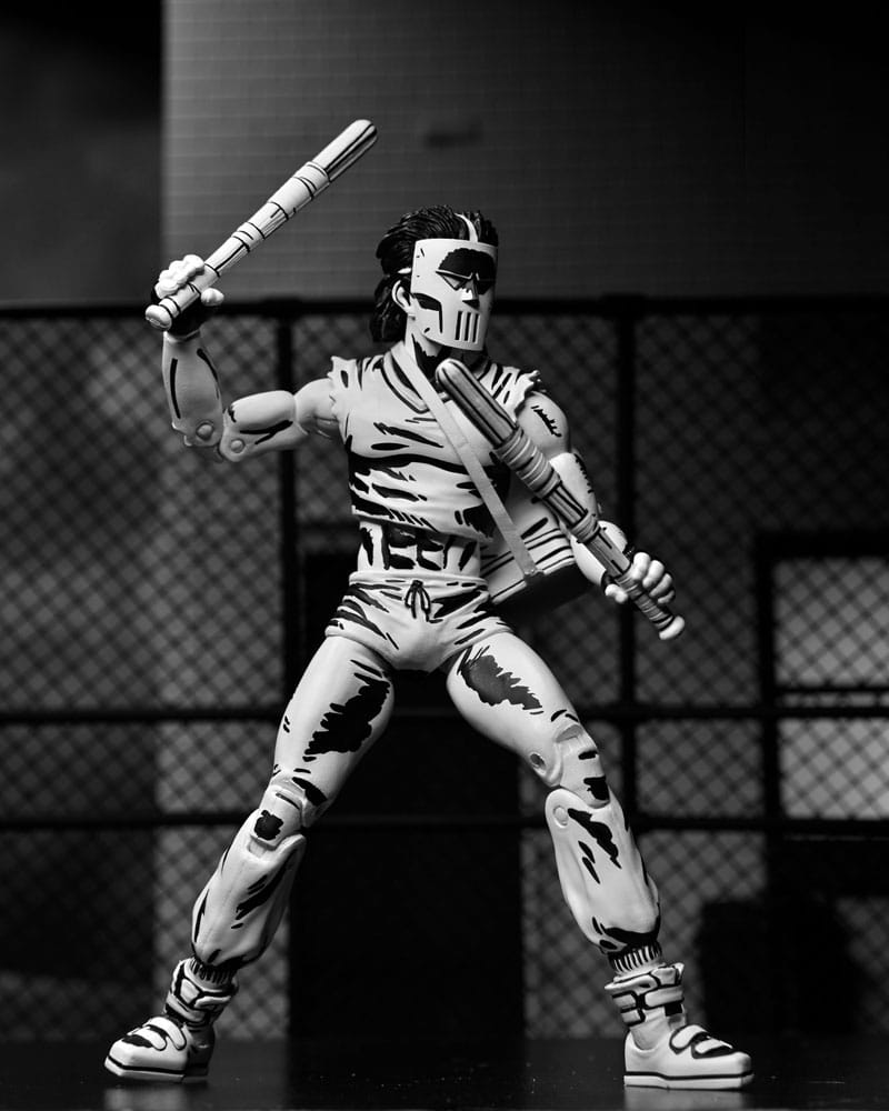 🧪 LAB | SU ORDINAZIONE Teenage Mutant Ninja Turtles Action Figure Casey Jones Black & White 18 cm