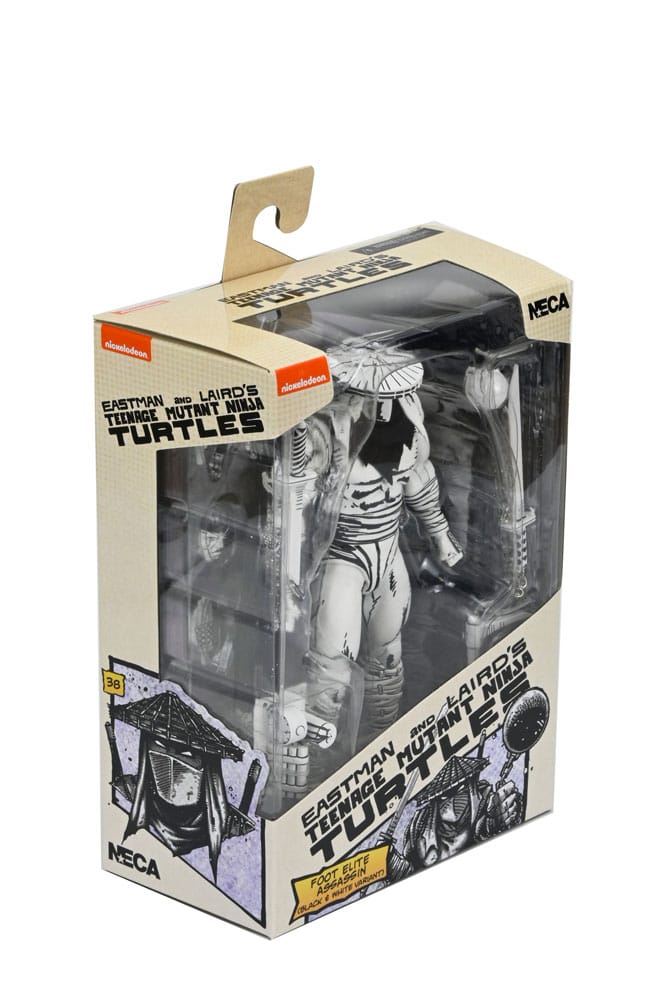 🧪 LAB | SU ORDINAZIONE Teenage Mutant Ninja Turtles Action Figure Foot Assassin Black and White 18 cm
