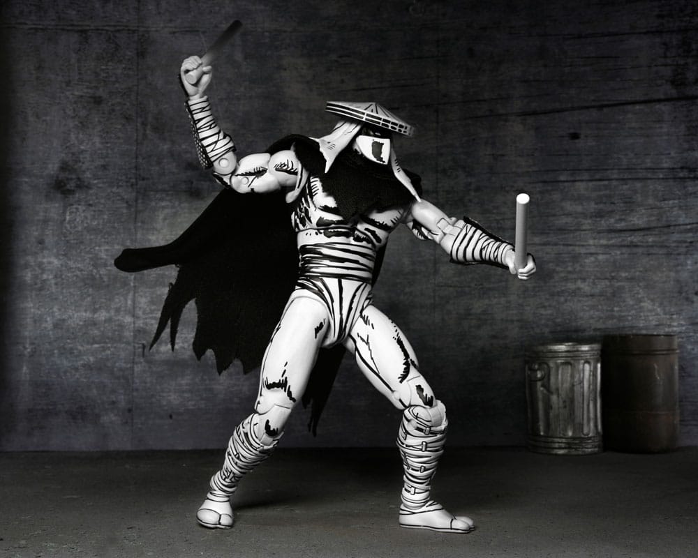 🧪 LAB | SU ORDINAZIONE Teenage Mutant Ninja Turtles Action Figure Foot Assassin Black and White 18 cm