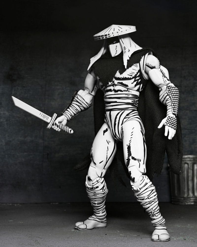 🧪 LAB | SU ORDINAZIONE Teenage Mutant Ninja Turtles Action Figure Foot Assassin Black and White 18 cm