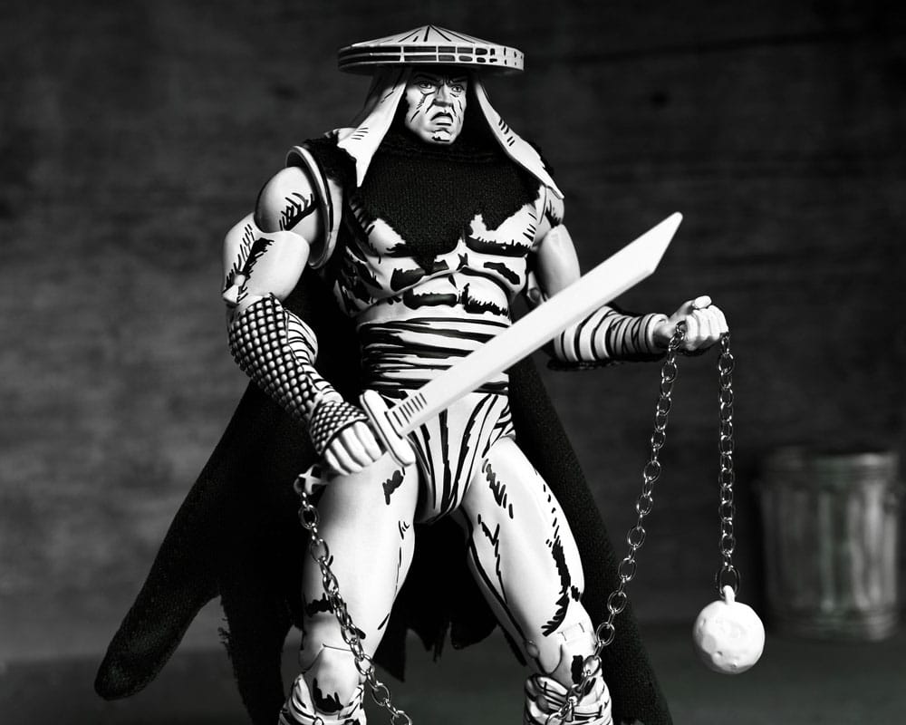 🧪 LAB | SU ORDINAZIONE Teenage Mutant Ninja Turtles Action Figure Foot Assassin Black and White 18 cm