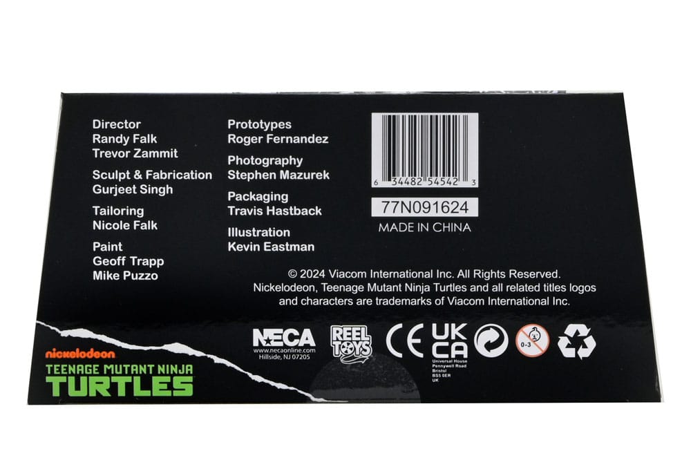 🧪 LAB | SU ORDINAZIONE Teenage Mutant Ninja Turtles Action Figure Foot Assassin Black and White 18 cm