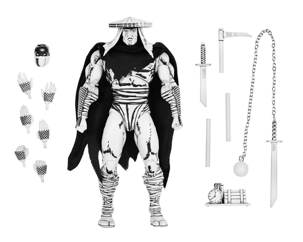 🧪 LAB | SU ORDINAZIONE Teenage Mutant Ninja Turtles Action Figure Foot Assassin Black and White 18 cm