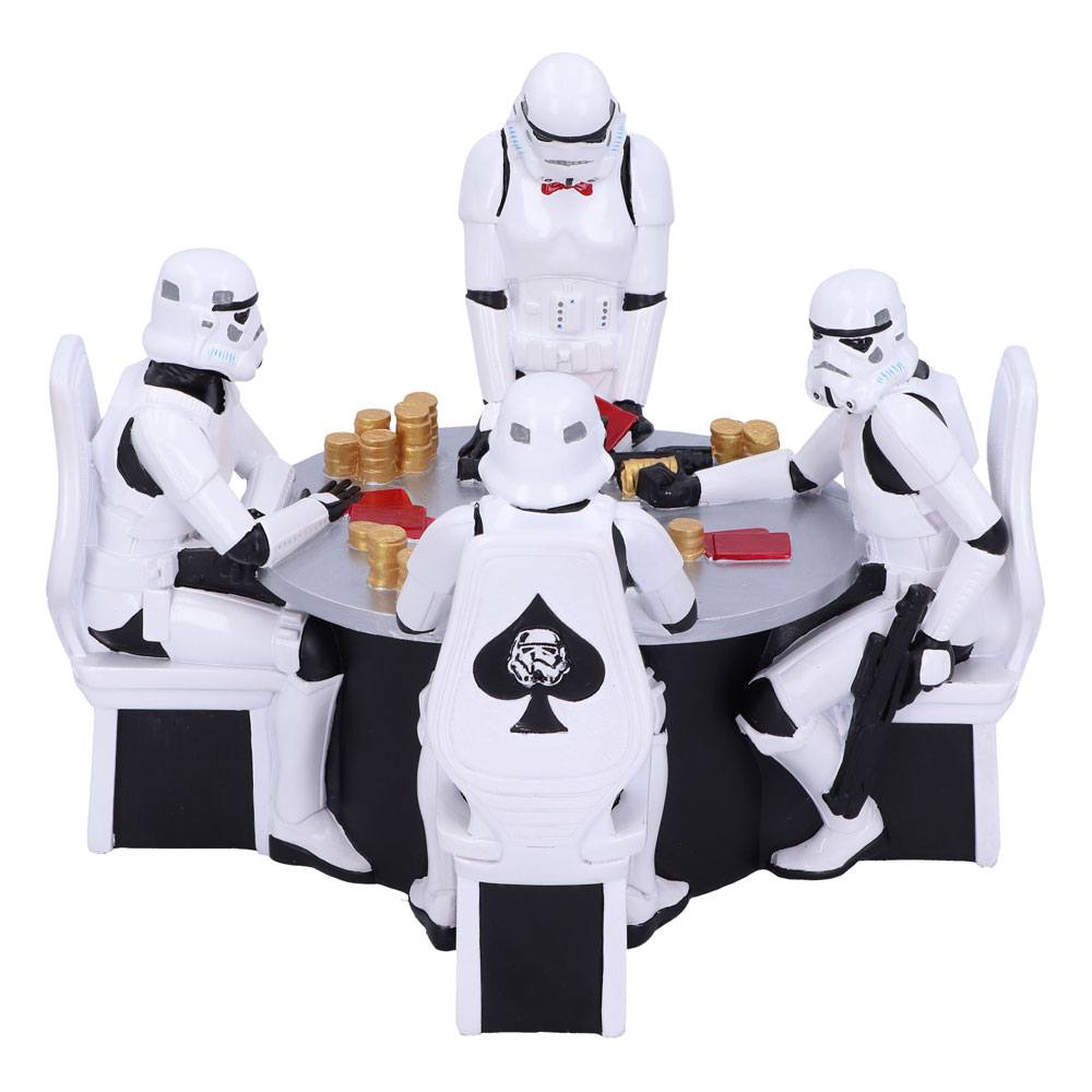 SU ORDINAZIONE Star Wars Diorama Stormtrooper Poker Face 18 cm