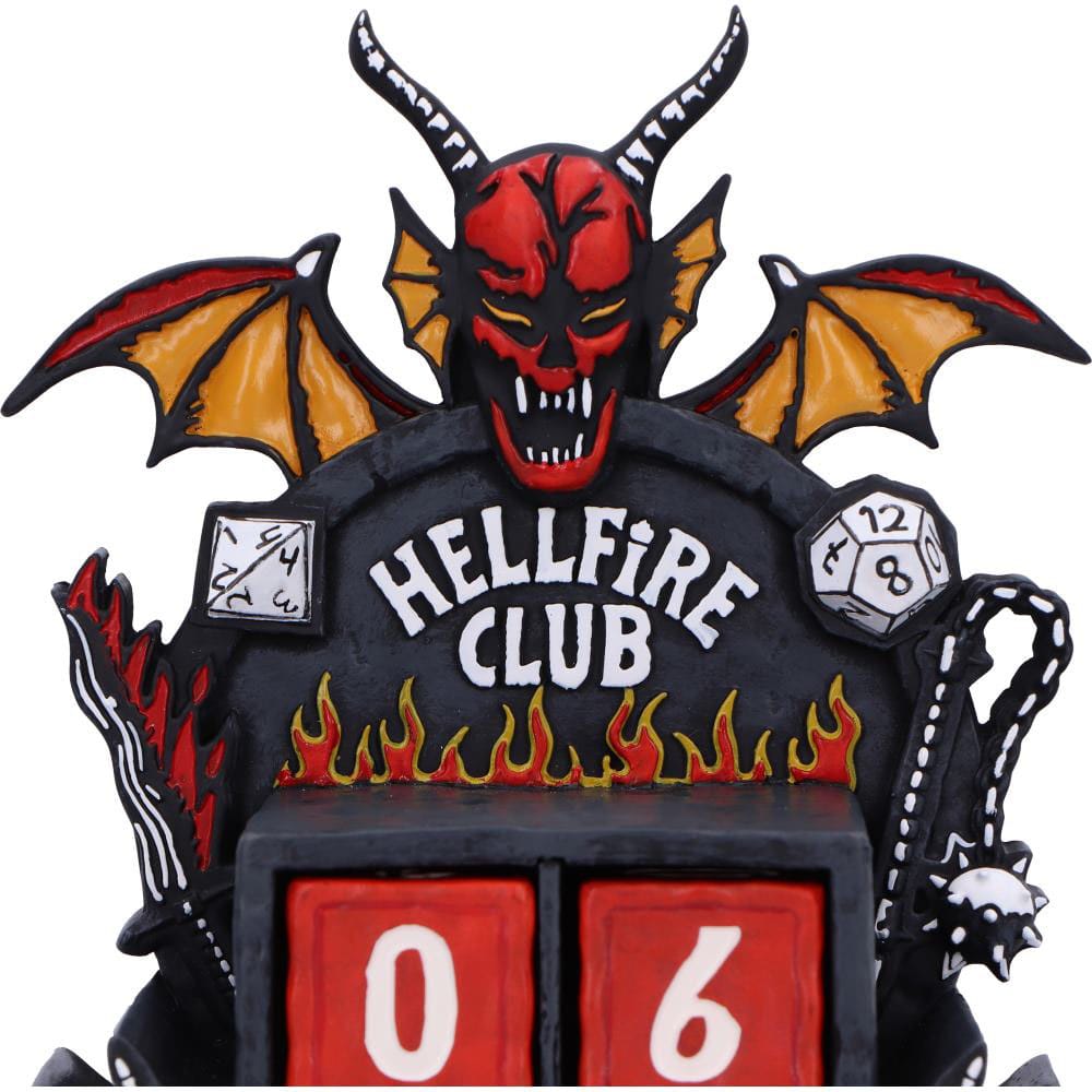 🧪 LAB | SU ORDINAZIONE Stranger Things Perpetual Calendar Hellfire Club 15 cm