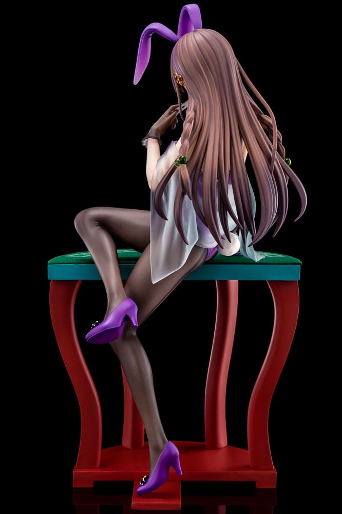 PREORDINE CHIUSO 03/2025 The Demon Sword Master of Excalibur Academy Statue 1/6 Elfine Phillet wearing flower's purple bunny costume with Nip Slip Gimmick System 17 cm (PREORDINE NON CANCELLABILE)