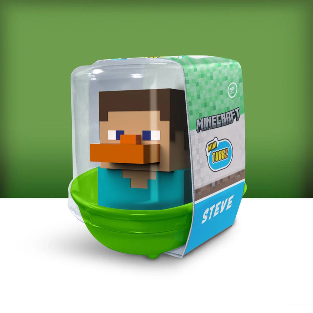 🧪 LAB | SU ORDINAZIONE Minecraft Tubbz Mini PVC Figure Steve 5 cm