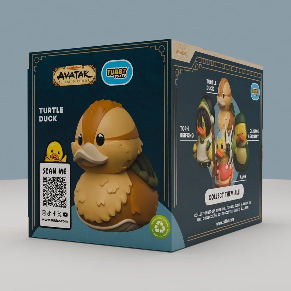 🧪 LAB | SU ORDINAZIONE Avatar: The Last Airbender Tubbz PVC Figure Turtle Duck Boxed Edition 10 cm