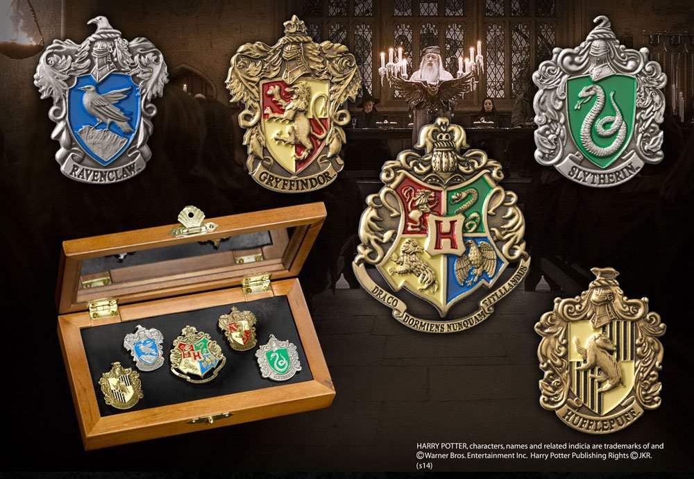 SU ORDINAZIONE Harry Potter Pin Collection Hogwarts Houses (5)