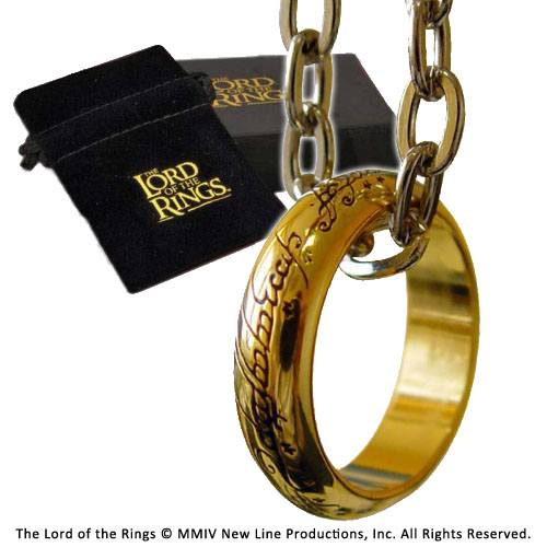SU ORDINAZIONE Lord of the Rings Ring The One Ring (gold plated) *PREZZO SPECIALE*