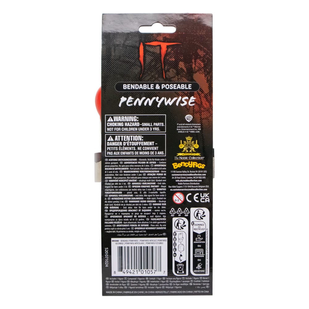 🧪 LAB | SU ORDINAZIONE It Bendyfigs Bendable Figure Pennywise 19 cm