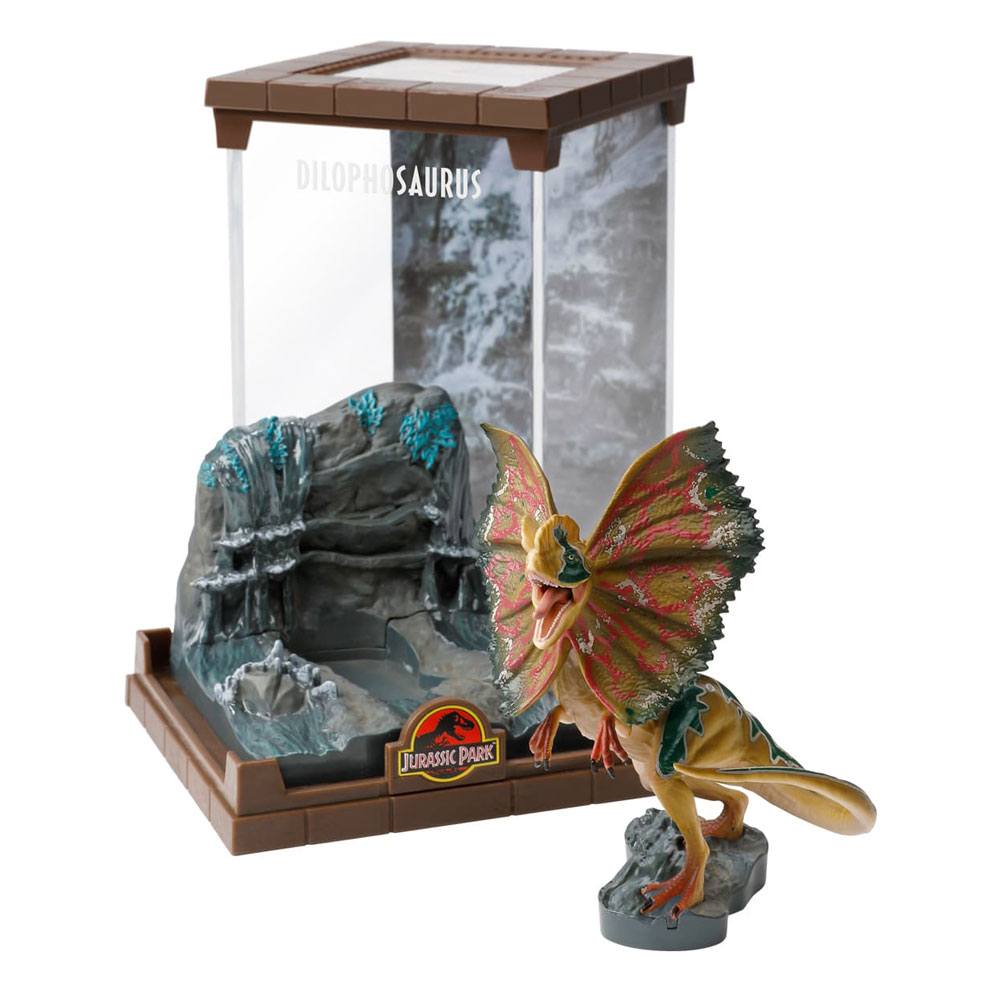AUF BESTELLUNG Jurassic Park Kreatur PVC Diorama Dilophosaurus 18 cm