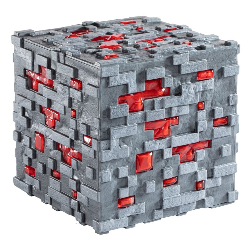 SU ORDINAZIONE Minecraft Replica Illuminating Redstone Ore Cube 10 cm *PREZZO SPECIALE*