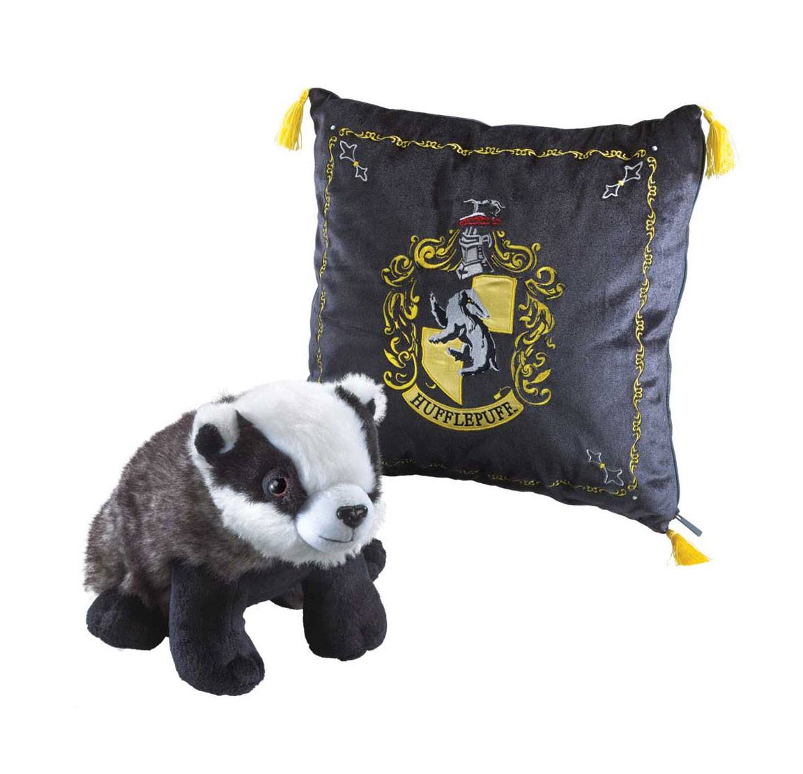 Harry-Potter-Hausmaskottchen-Kissen auf Bestellung mit Plüschfigur Hufflepuff *SONDERPREIS* AUSVERKAUFT