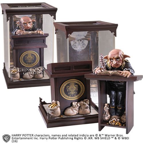 SU ORDINAZIONE Harry Potter Magical Creatures Statue Gringotts Goblin 19 cm