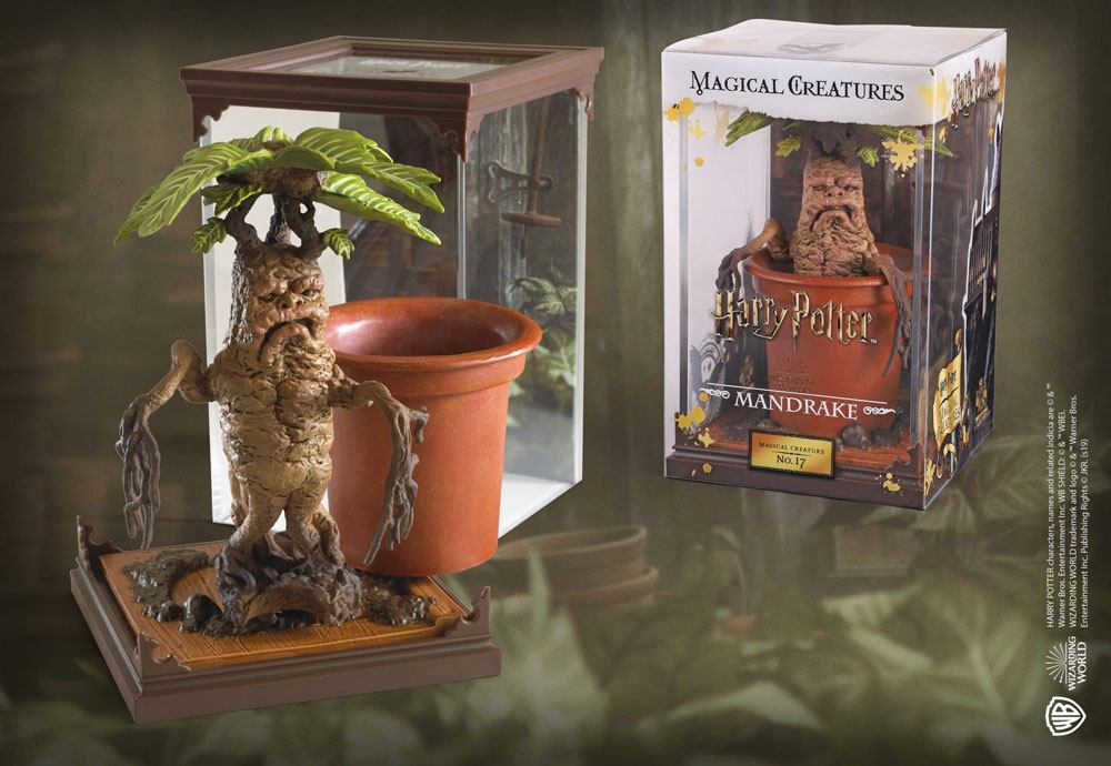 🧪 LAB | SU ORDINAZIONE Harry Potter Magical Creatures Statue Mandrake 13 cm