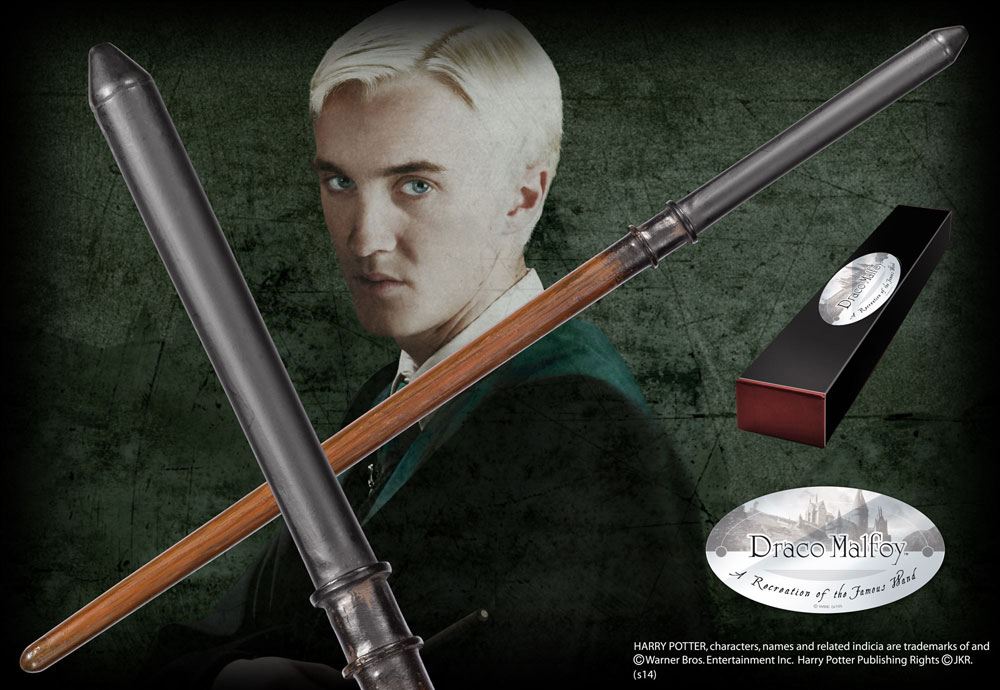SU ORDINAZIONE Harry Potter Wand Draco Malfoy (Character-Edition) *PREZZO SPECIALE*