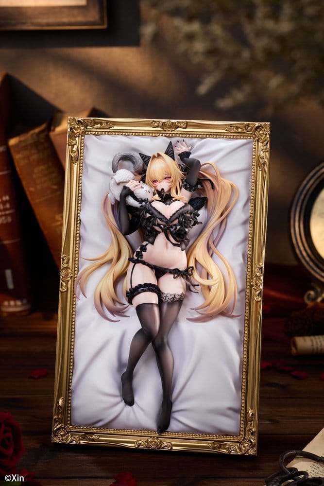 PREORDINE+ 02/2028 Original Character PVC Figure 1/7 Stella Black Cat Ver. Illustrated by Xin 27 cm