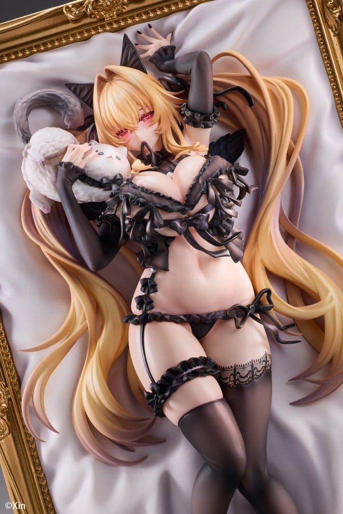 PREORDINE+ 02/2028 Original Character PVC Figure 1/7 Stella Black Cat Ver. Illustrated by Xin 27 cm
