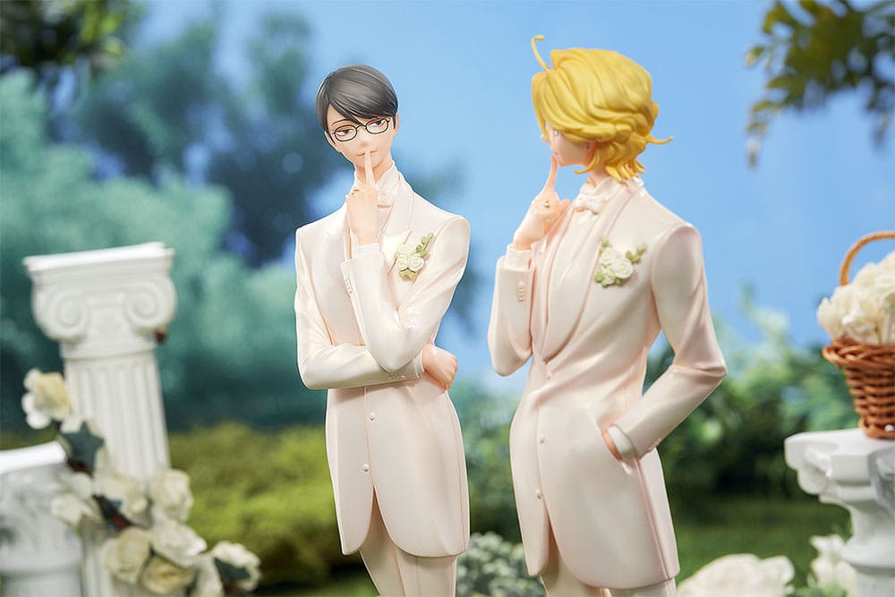 PREORDINE+ 03/2026 Doukyusei PVC Statues 2-Pack 1/7 Hikaru Kusakabe & Licht Sajo: Wedding Ver. 24 cm