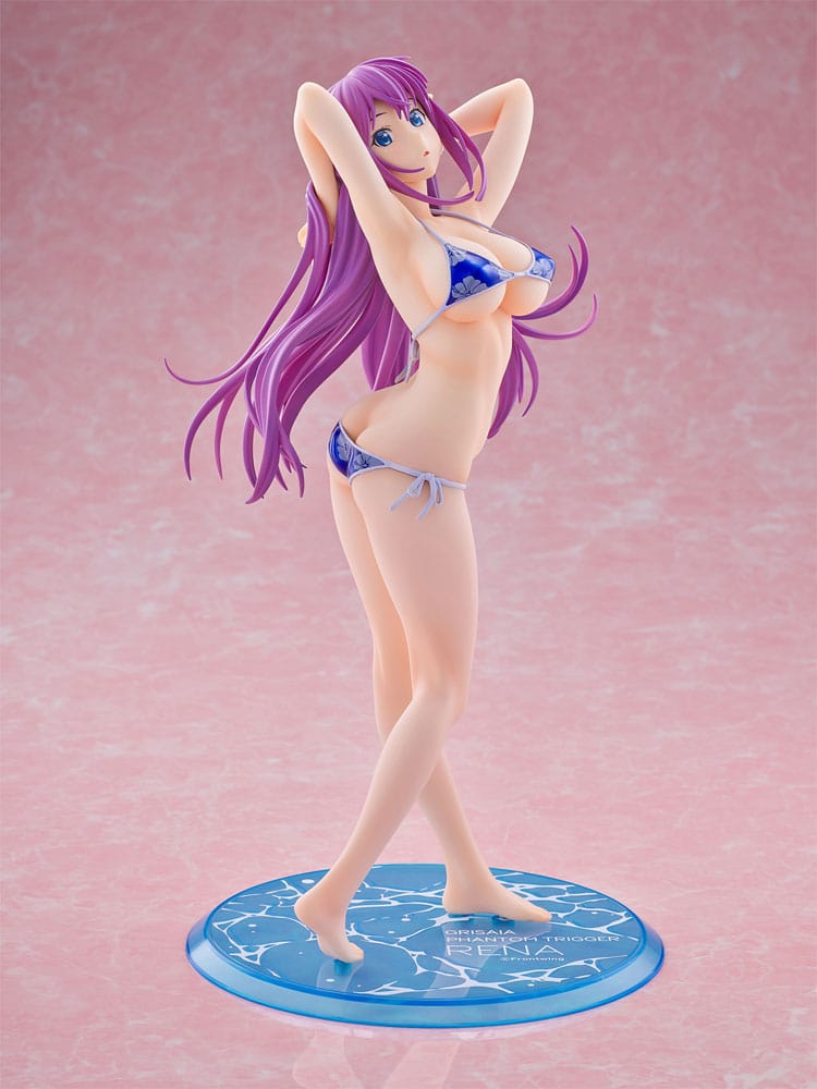 SU ORDINAZIONE Grisaia Phantom Trigger PVC Statue 1/6 Rena Fukami Metallic Blue Ver. 28 cm ESAURITO