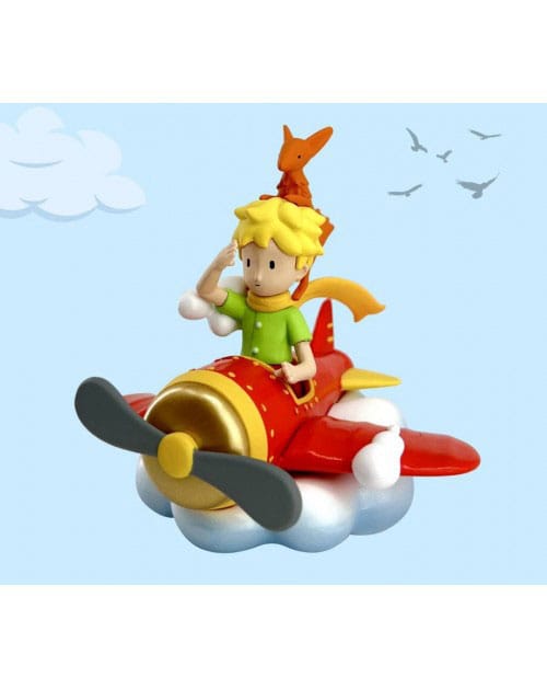 SU ORDINAZIONE The Little Prince Figure Little Prince & Fox on the Plane 7 cm