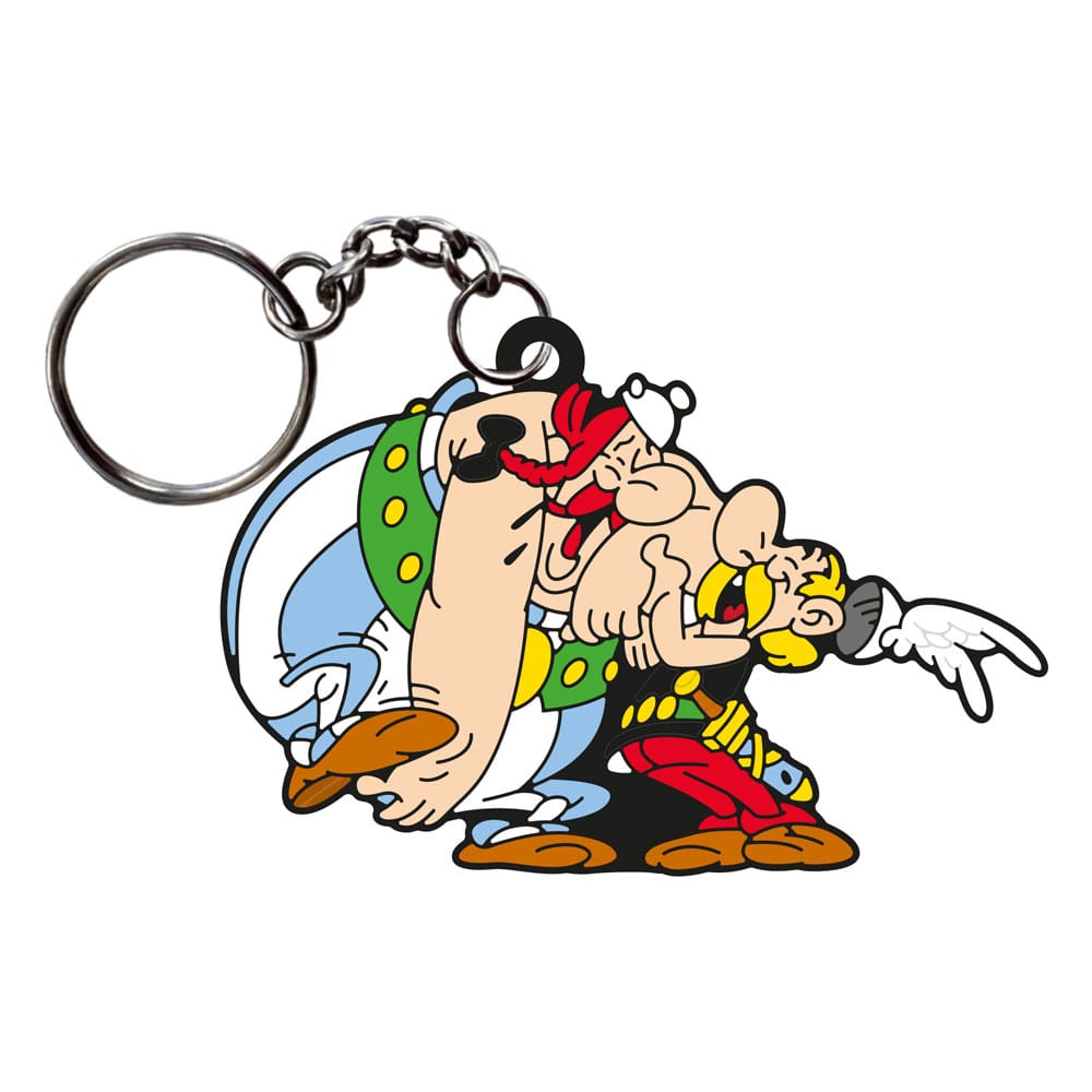 MADE TO ORDER Asterix Keychain Asterix & Obelix Laughing 9 cm