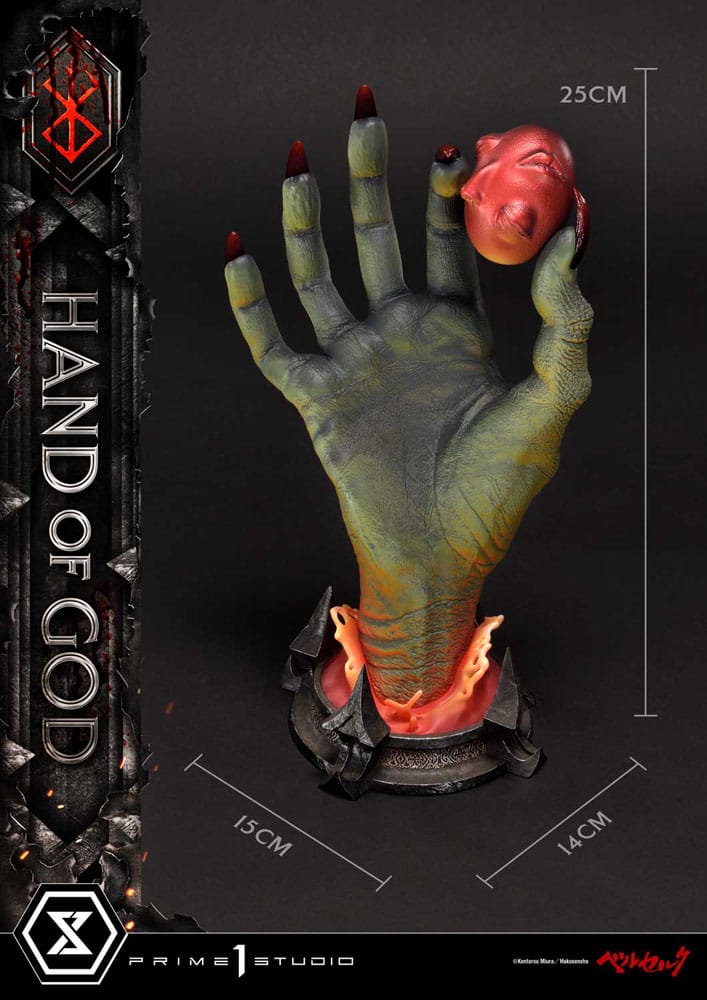 PREORDINE+ 05/2027 (NON CANCELLABILE) Berserk Life Scale Masterline Series Statue Hand of God 25 cm