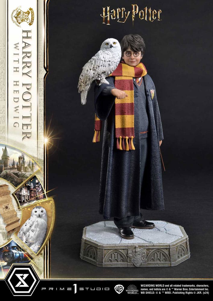 SU ORDINAZIONE Harry Potter Prime Collectibles Statue 1/6 Harry Potter with Hedwig 28 cm
