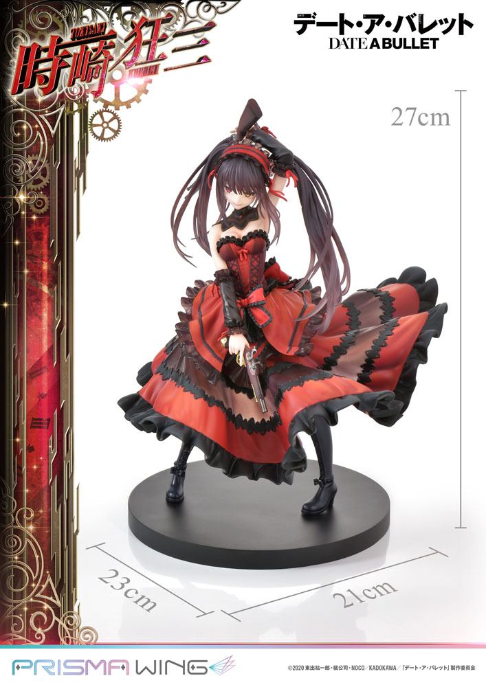 SU ORDINAZIONE Date A Live Fragment: Date A Bullet Prisma Wing PVC Statue 1/7 Kurumi Tokisaki 27 cm