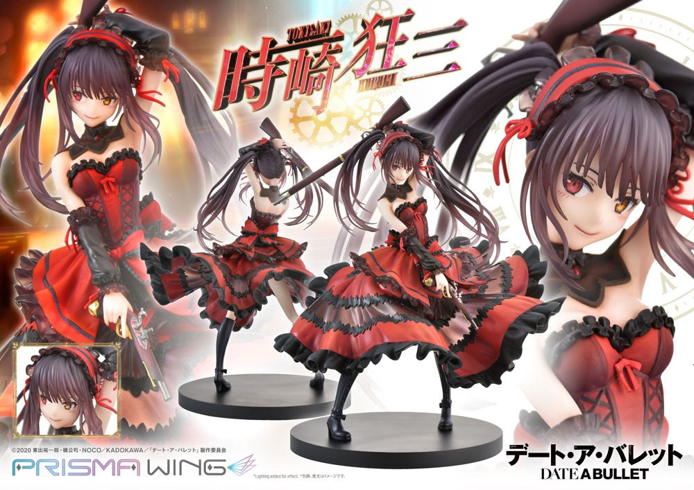 SU ORDINAZIONE Date A Live Fragment: Date A Bullet Prisma Wing PVC Statue 1/7 Kurumi Tokisaki 27 cm