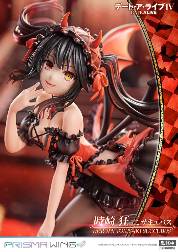 PREORDINE+ 08/2027 Date A Live Prisma Wing PVC Statue 1/7 Kurumi Tokisaki succubus 25 cm