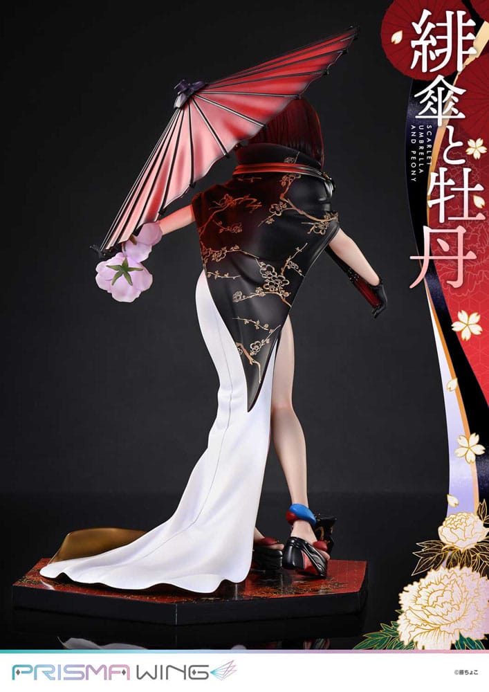 PREORDINE 12/2025 Original Illustration by Fuzichoco Prisma Wing PVC Statue 1/7 Scarlet Umbrella And Peony 28 cm (PREORDINE NON CANCELLABILE)