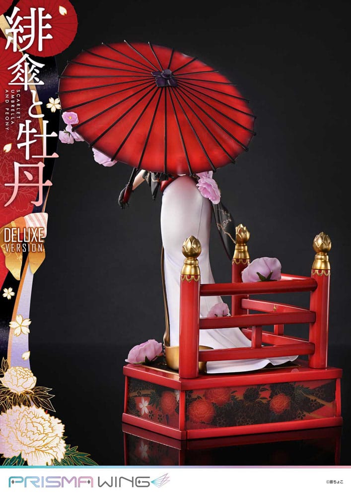 PREORDINE 12/2025 Original Illustration by Fuzichoco Prisma Wing PVC Statue 1/7 Scarlet Umbrella And Peony Deluxe Version 32 cm (PREORDINE NON CANCELLABILE)