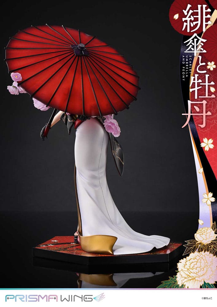 PREORDINE 12/2025 Original Illustration by Fuzichoco Prisma Wing PVC Statue 1/7 Scarlet Umbrella And Peony Deluxe Version 32 cm (PREORDINE NON CANCELLABILE)