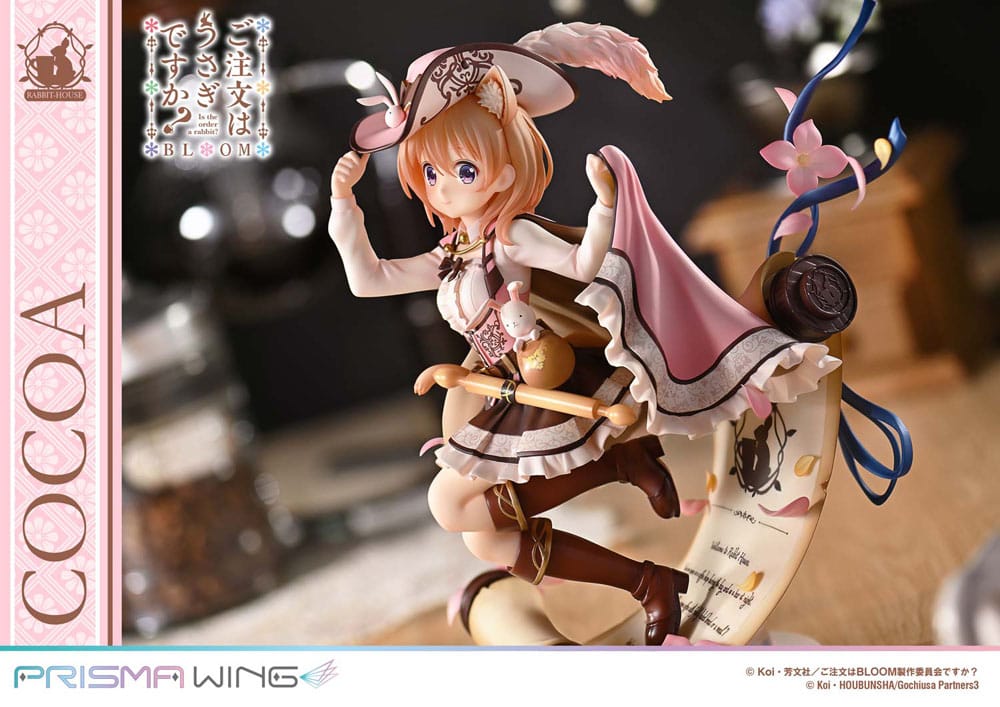 PREORDINE 10/2026 Is the Order a Rabbit? Bloom Prisma Wing PVC Statue 1/7 Cocoa 21 cm (PREORDINE NON CANCELLABILE)