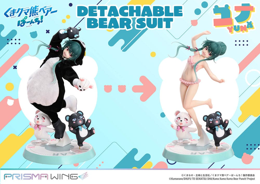 PREORDINE 08/2026 Kuma Kuma Kuma Bear Punch! Prisma Wing PVC Statue 1/7 Yuna 28 cm (PREORDINE NON CANCELLABILE)
