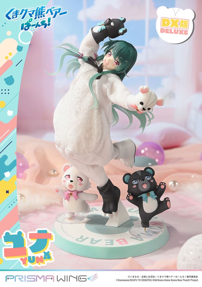PREORDINE 08/2026 Kuma Kuma Kuma Bear Punch! Prisma Wing PVC Statue 1/7 Yuna Deluxe Version 28 cm (PREORDINE NON CANCELLABILE)