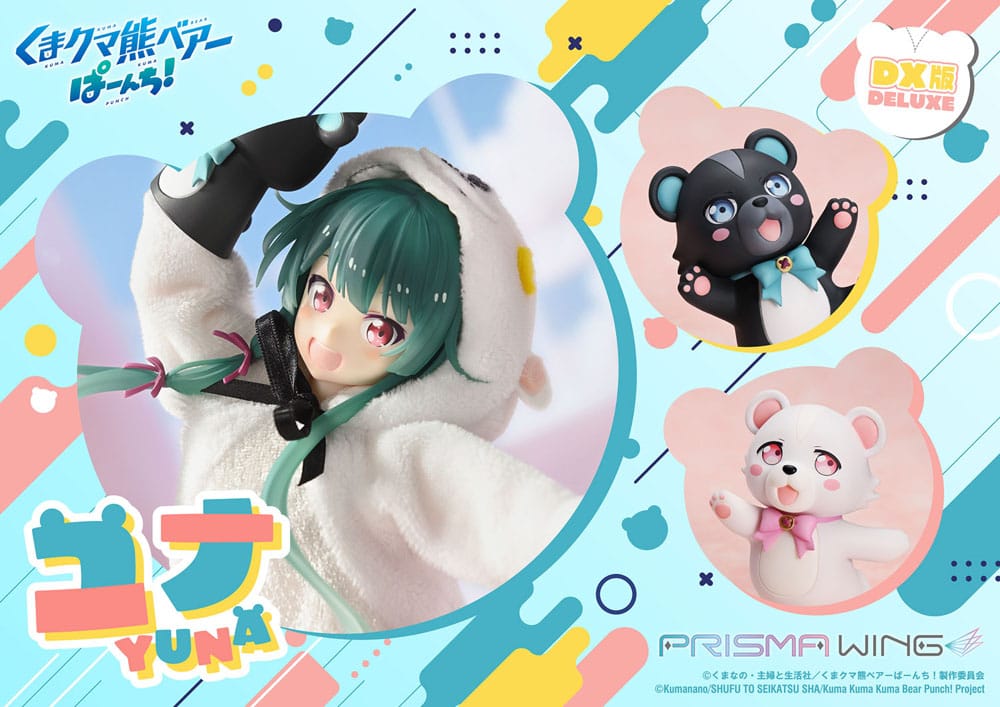 PREORDINE 08/2026 Kuma Kuma Kuma Bear Punch! Prisma Wing PVC Statue 1/7 Yuna Deluxe Version 28 cm (PREORDINE NON CANCELLABILE)