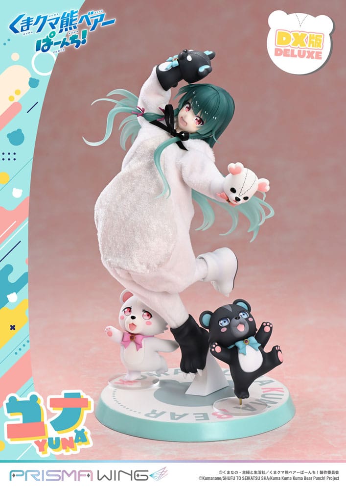 PREORDINE 08/2026 Kuma Kuma Kuma Bear Punch! Prisma Wing PVC Statue 1/7 Yuna Deluxe Version 28 cm (PREORDINE NON CANCELLABILE)