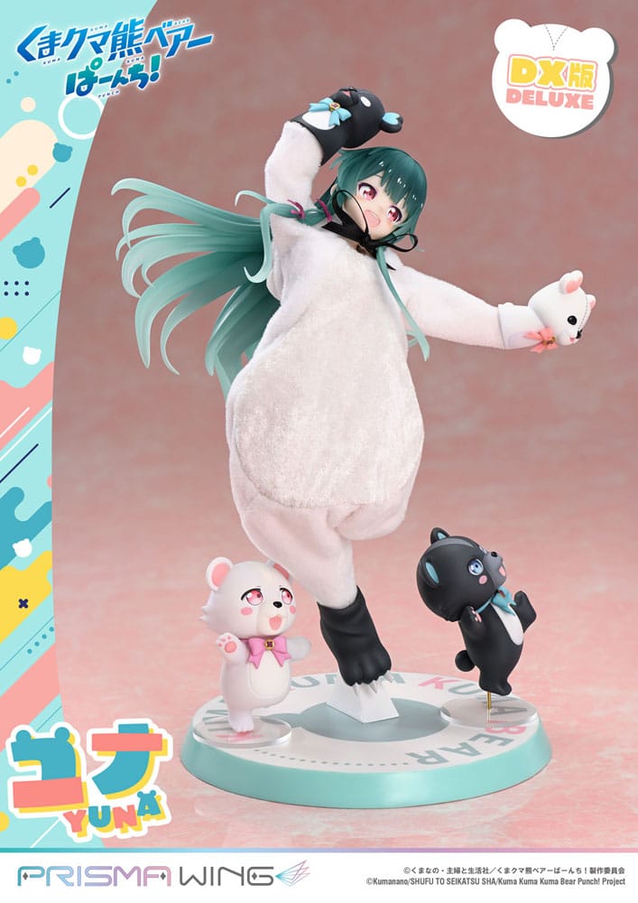 PREORDINE 08/2026 Kuma Kuma Kuma Bear Punch! Prisma Wing PVC Statue 1/7 Yuna Deluxe Version 28 cm (PREORDINE NON CANCELLABILE)