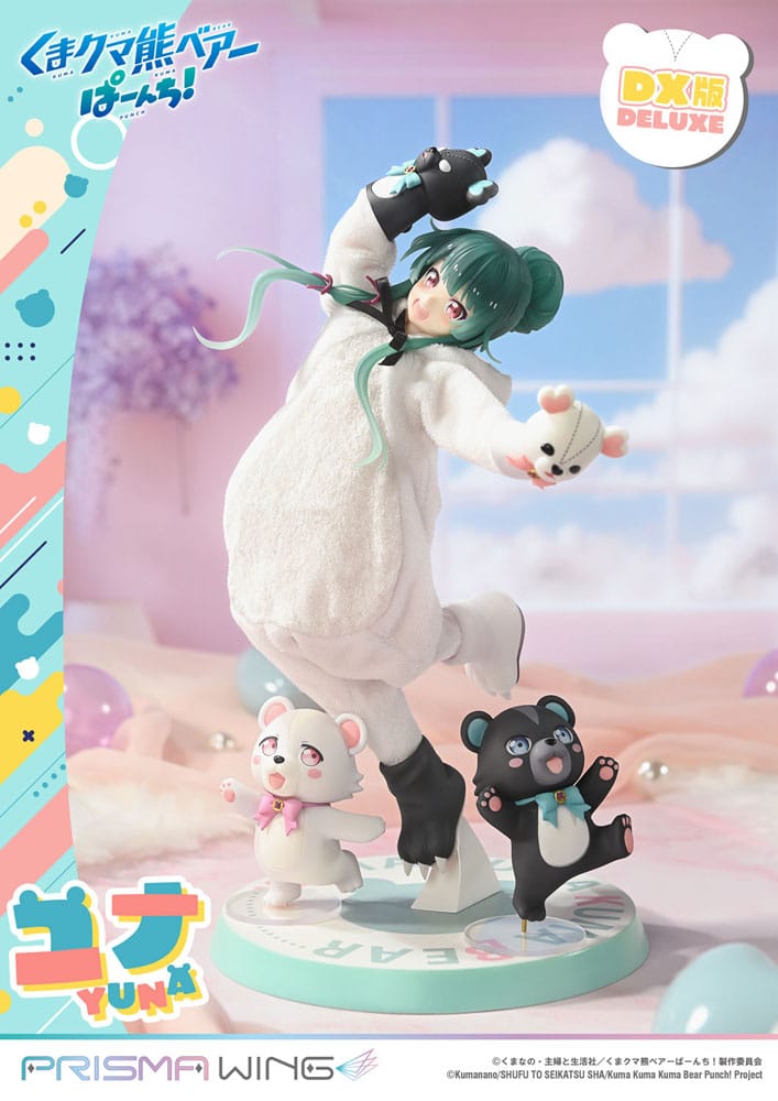 PREORDINE 08/2026 Kuma Kuma Kuma Bear Punch! Prisma Wing PVC Statue 1/7 Yuna Deluxe Version 28 cm (PREORDINE NON CANCELLABILE)