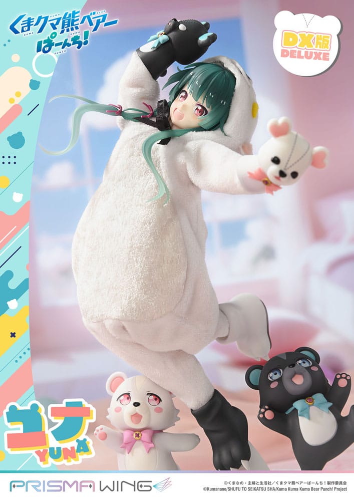 PREORDINE 08/2026 Kuma Kuma Kuma Bear Punch! Prisma Wing PVC Statue 1/7 Yuna Deluxe Version 28 cm (PREORDINE NON CANCELLABILE)